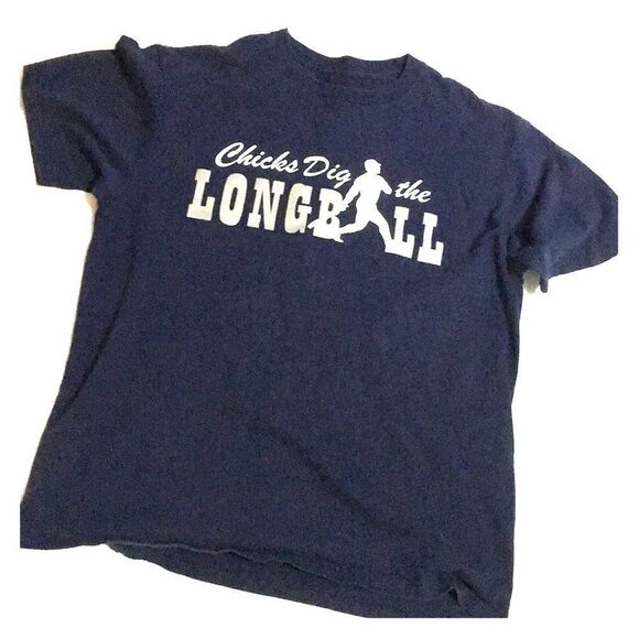 Chicks Dig The Long Ball Shirt M - Picture 1 of 6